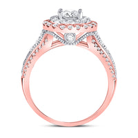 Load image into Gallery viewer, 14kt Rose Gold Womens Round Diamond Solitaire Bridal Wedding Engagement Ring 1-1/4 Cttw (Certified)
