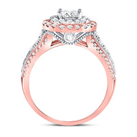Load image into Gallery viewer, 14kt Rose Gold Womens Round Diamond Solitaire Bridal Wedding Engagement Ring 1-1/4 Cttw (Certified)
