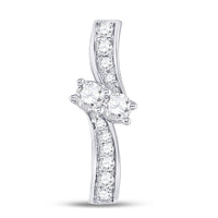 Load image into Gallery viewer, 1/2 CTW-DIA 2STONE PENDANT
