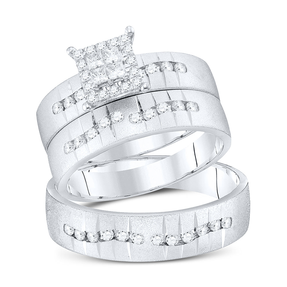 1/2CTW-DIA FASHION TRIO SET