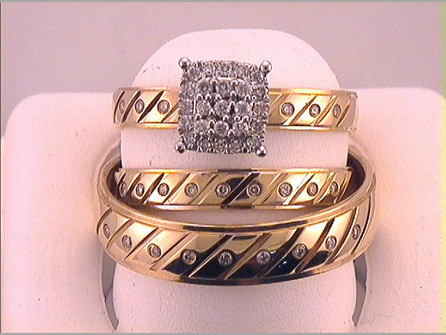 1/4CTW-DIA FASHION TRIO SET