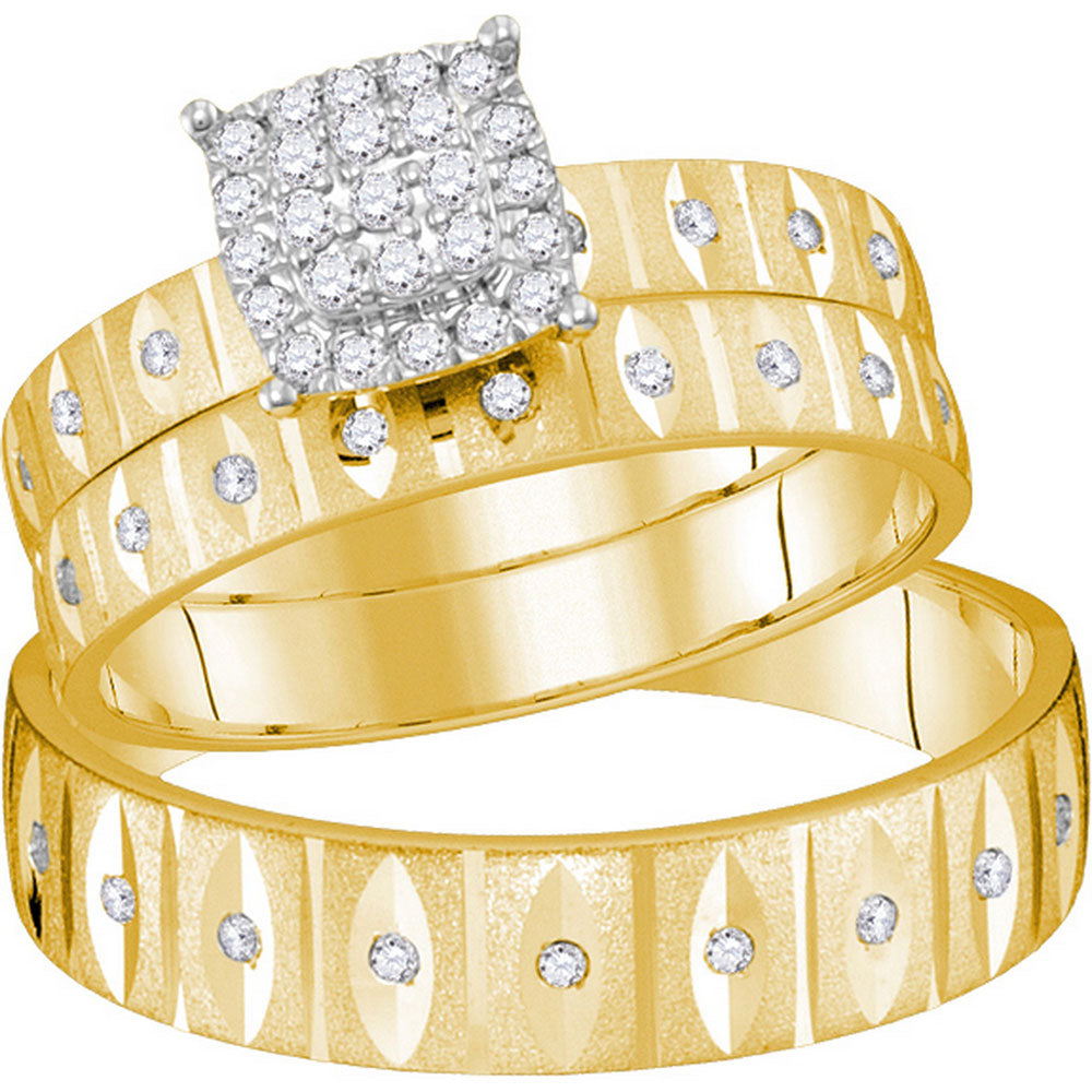 1/4CTW-DIA FASHION TRIO SET