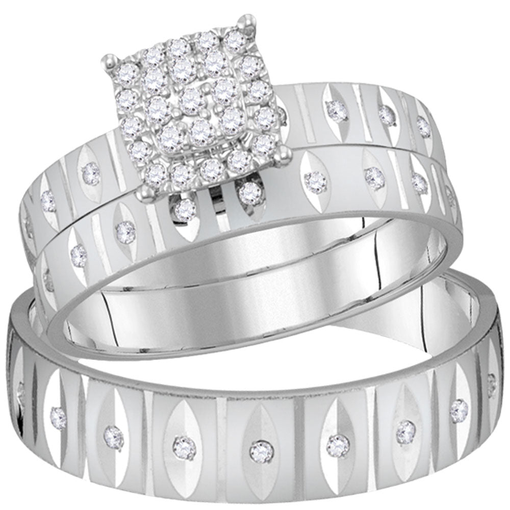 1/4CTW-DIA FASHION TRIO SET