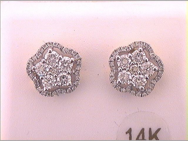 1CTW-DIA EARRING