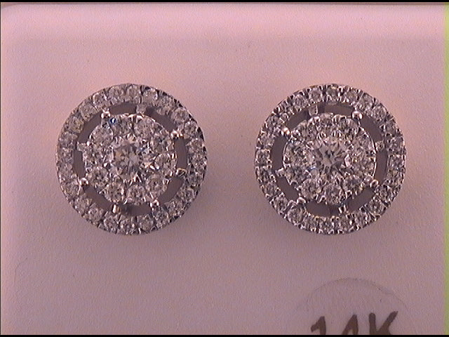1CTW-DIA CN ROUND EARRING