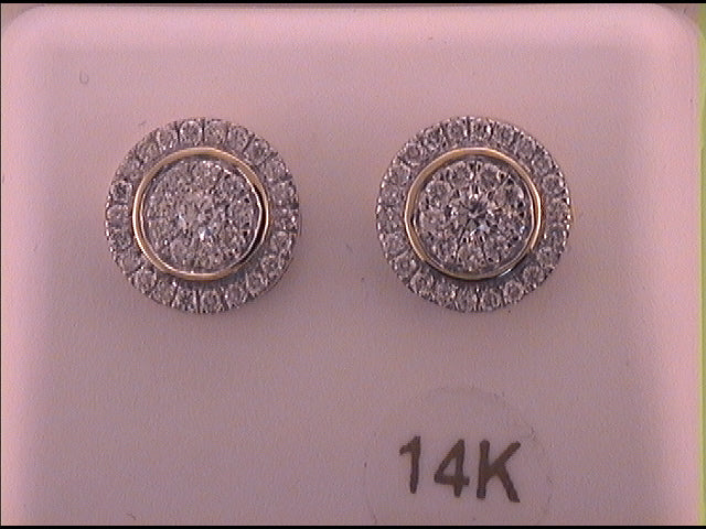 3/4CTW-DIA ANA M ROUND EARRING
