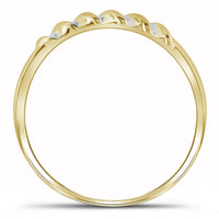 Load image into Gallery viewer, 10k Yellow Gold Diamond Marquise-shape Cluster Bridal Wedding Trio Mens Womens Ring Band Set
