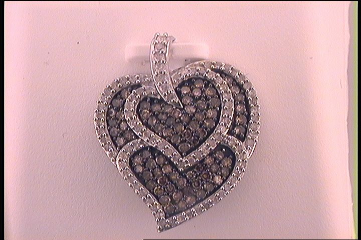 1 CT-DIA BROWN  PENDANT