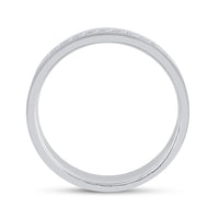 Load image into Gallery viewer, 14kt White Gold Mens Round Diamond Single Row Wedding Band Ring 1/4 Cttw
