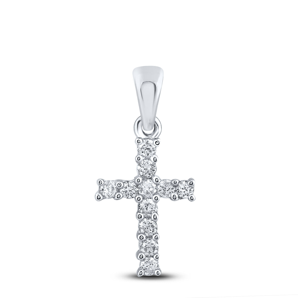 1/10CT-DIA CROSS PENDANT