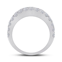 Load image into Gallery viewer, 14kt White Gold Womens Baguette Diamond Anniversary Cocktail Ring 3.00 Cttw
