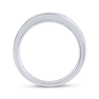 Load image into Gallery viewer, 14kt White Gold Womens Princess Channel-set Diamond Single Row Wedding Band 1 Cttw
