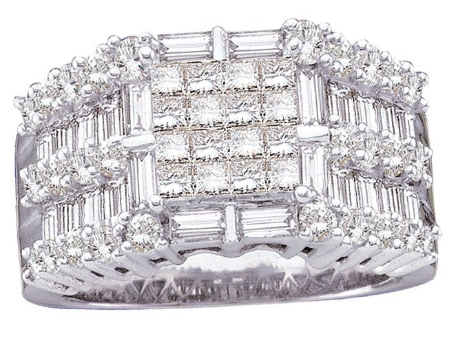 1 CT-DIA INVISIBLE RING S-6