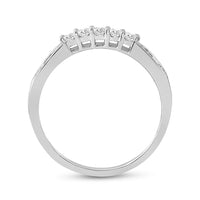 Load image into Gallery viewer, 14kt White Gold Womens Princess Diamond Bridal Wedding Engagement Ring Band Set 1.00 Cttw
