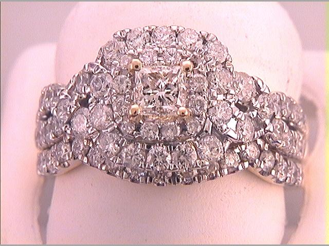2 Cttw-DIA 1/2CT-CPR BRIDAL SET CERTIFIED