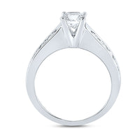 Load image into Gallery viewer, 14kt White Gold Womens Princess Diamond Bridal Wedding Engagement Ring Band Set 2.00 Cttw
