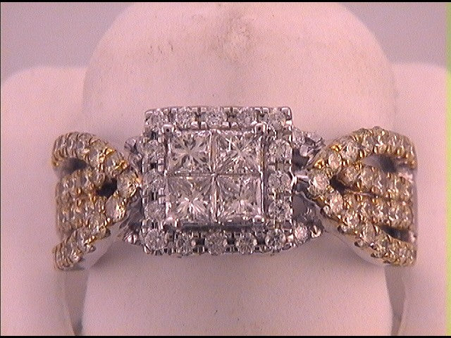 1 3/8CTW-DIA INVISIBLE BRIDAL RING