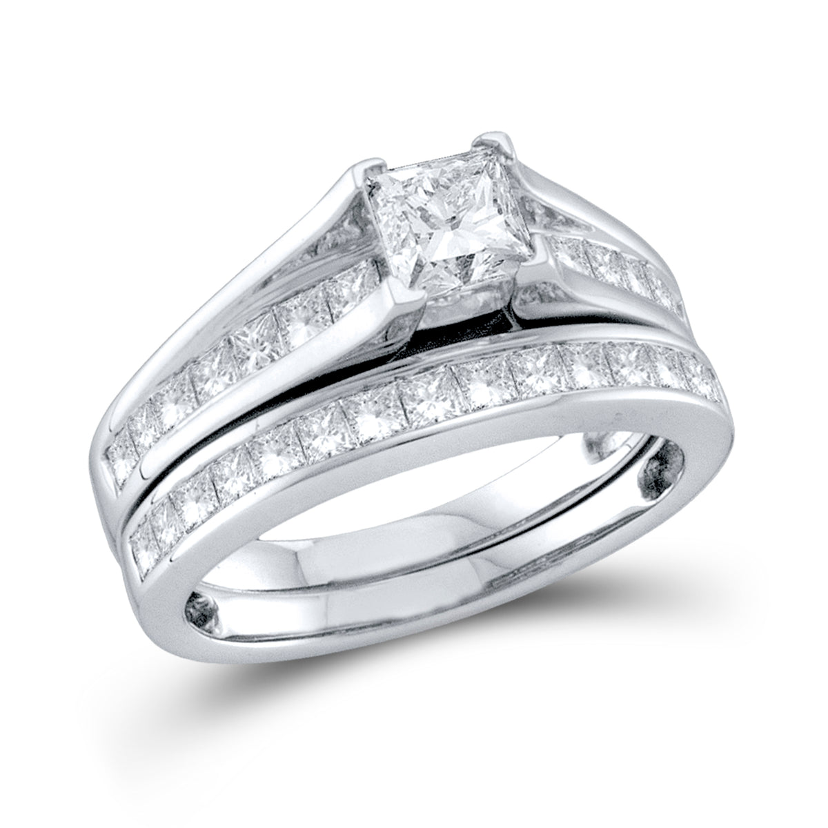 1 1/2CT-DIA 1/2CT-CPR BRIDAL SET - S5