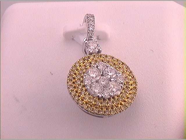 3/4CTW-DIA GIFT YELLOW  DIAMOND PENDANT