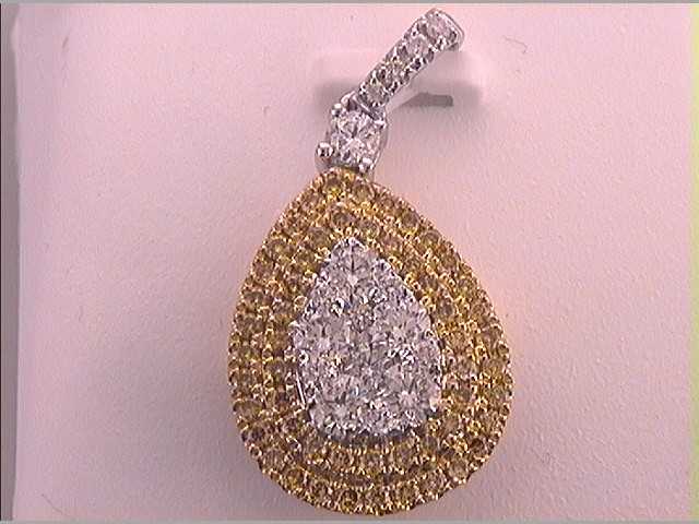 1 CTW-DIA GIFT YELLOW DIAMOND   PENDANT
