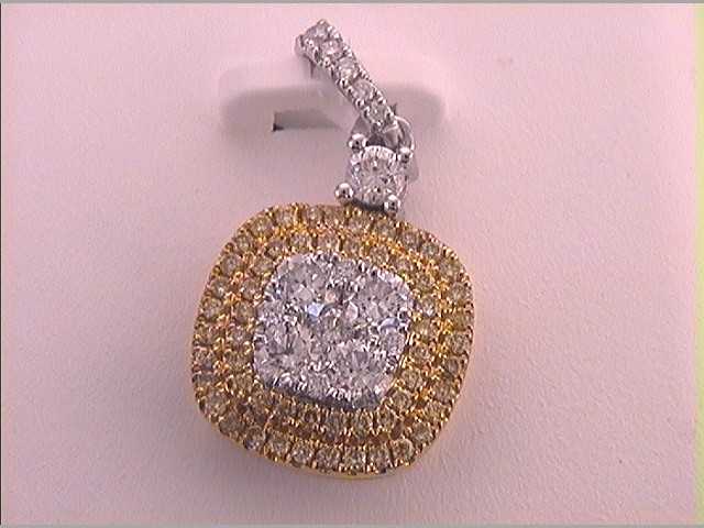 3/4CTW-DIA FASHION YELLOW  FASHION PENDANT