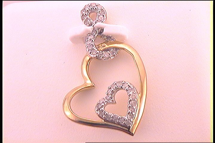 1/5CT-DIA HEART PENDANT