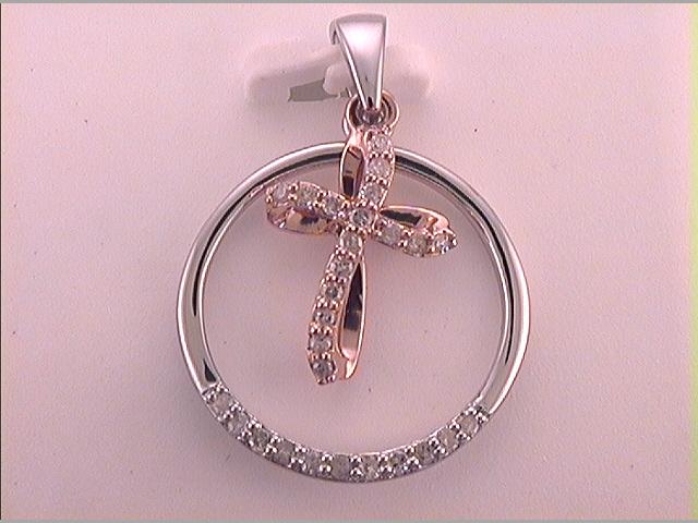 1/6CTW-DIA P1 GIFT CROSS PENDANT