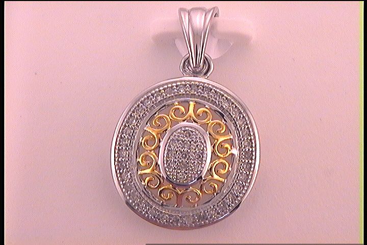 1/6CT-DIA MICRO-PAVE FASHION PENDANT