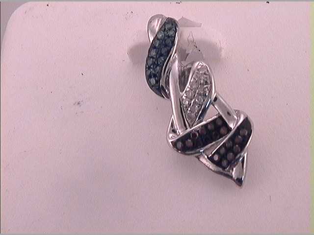 1/10CTW-DIA P1P2 MICRO-PAVE FASHION  PENDANT