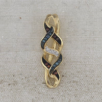 Load image into Gallery viewer, 10kt Yellow Gold Womens Round Diamond Fashion Pendant 1/20 Cttw
