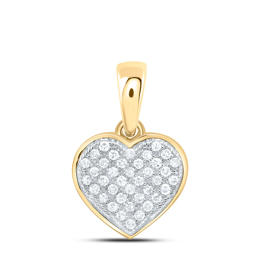 1/10CT-DIA P1P2 HEART PENDANT