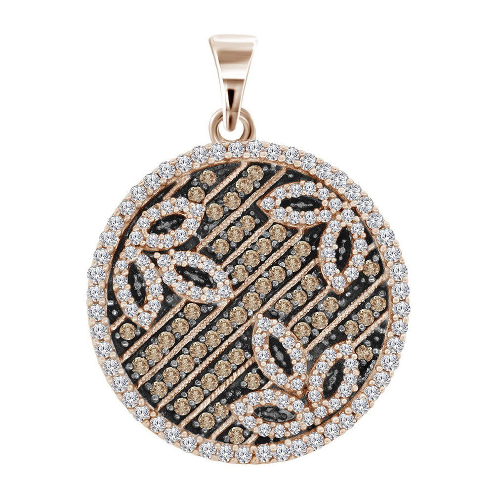 3/4CTW-DIA RED PENDANT