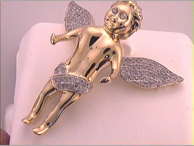 1/2CTW-DIA ANGEL CHARMS