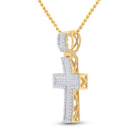 Load image into Gallery viewer, 1.00CT-DIA CROSS PENDANT
