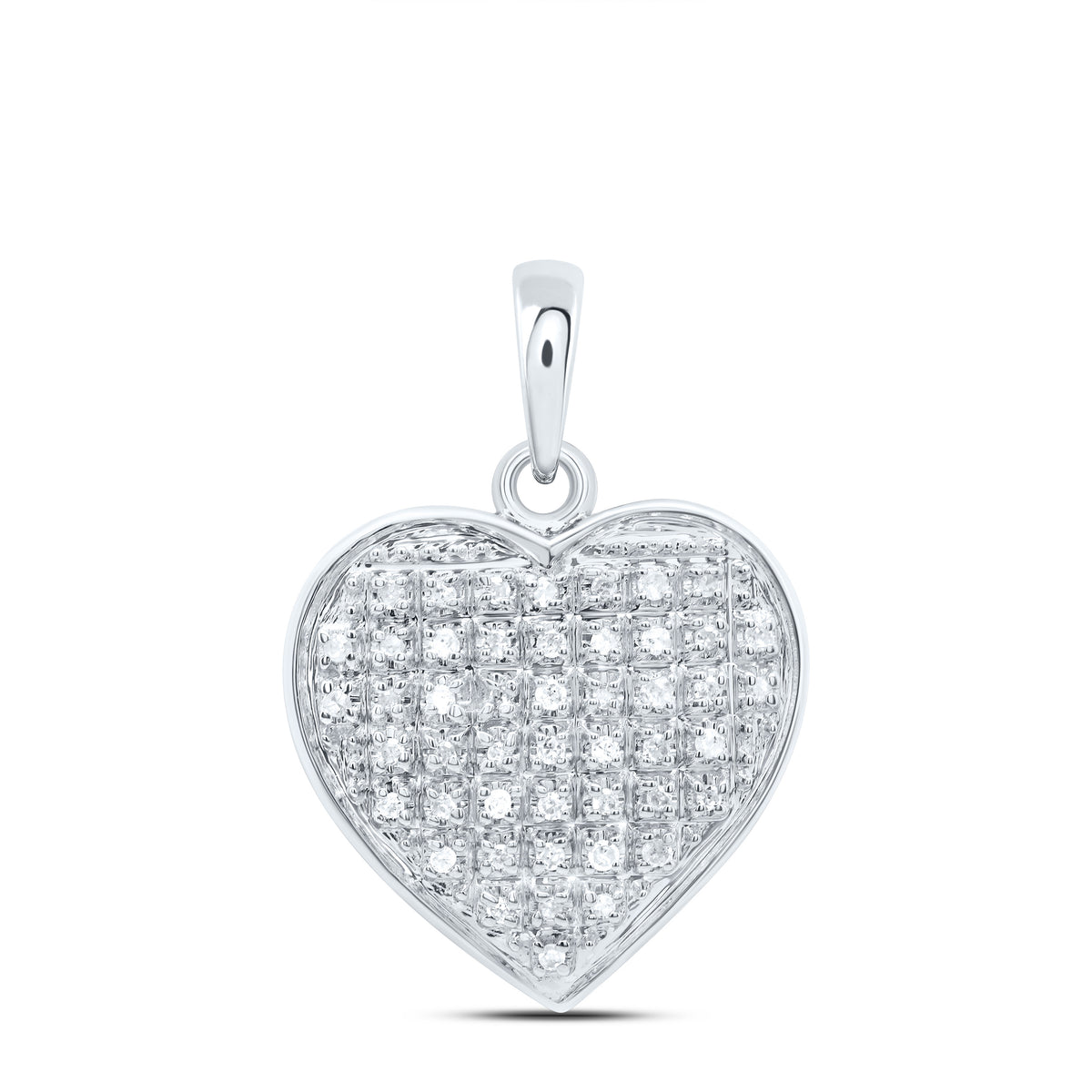 1/6CTW-DIA P3 GIFT  HEART PENDANT