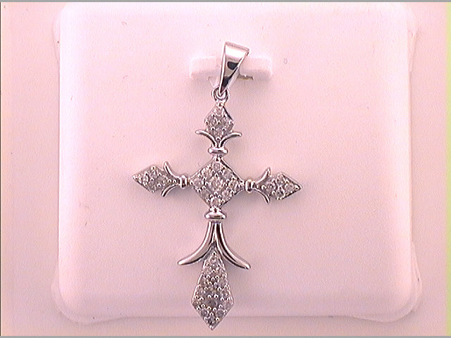 1/4CT-DIA P1P2 CROSS PENDANT