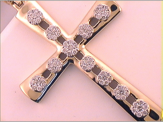 2 CT-DIA CN CROSS MENS CHARM