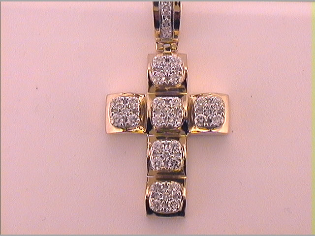 1 CT-DIA CN CROSS MENS  CHARM