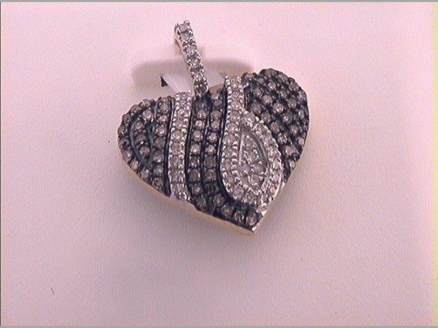 1/3CTW-DIA FASHION BROWN PENDANT