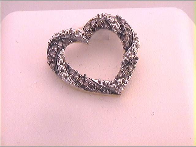 1/6CTW-DIA FASHION BROWN PENDANT