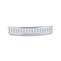 Load image into Gallery viewer, 10kt White Gold Womens Baguette Diamond Wedding Anniversary Band 1/2 Cttw

