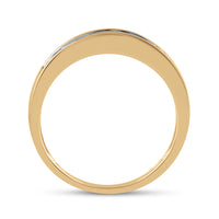 Load image into Gallery viewer, 10kt Yellow Gold Womens Baguette Diamond Wedding Band Ring 1/4 Cttw
