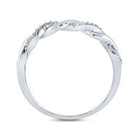 Load image into Gallery viewer, 10kt White Gold Womens Princess Diamond Bridal Wedding Engagement Ring Band Set 1/3 Cttw
