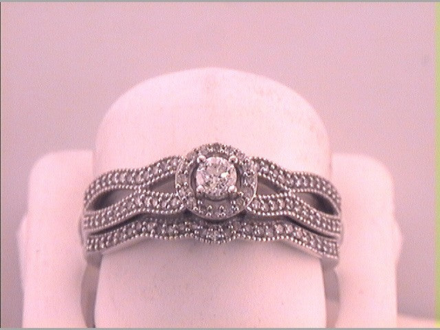 3/8CT-DIA 1/6CT-CRD BRIDAL SET