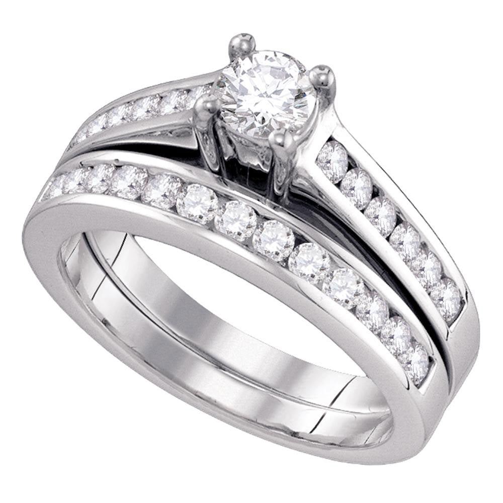 1 1/2 CT-DIA 1/2CT-CRD BLISS BRIDAL SET CERTIFIED S 9.5