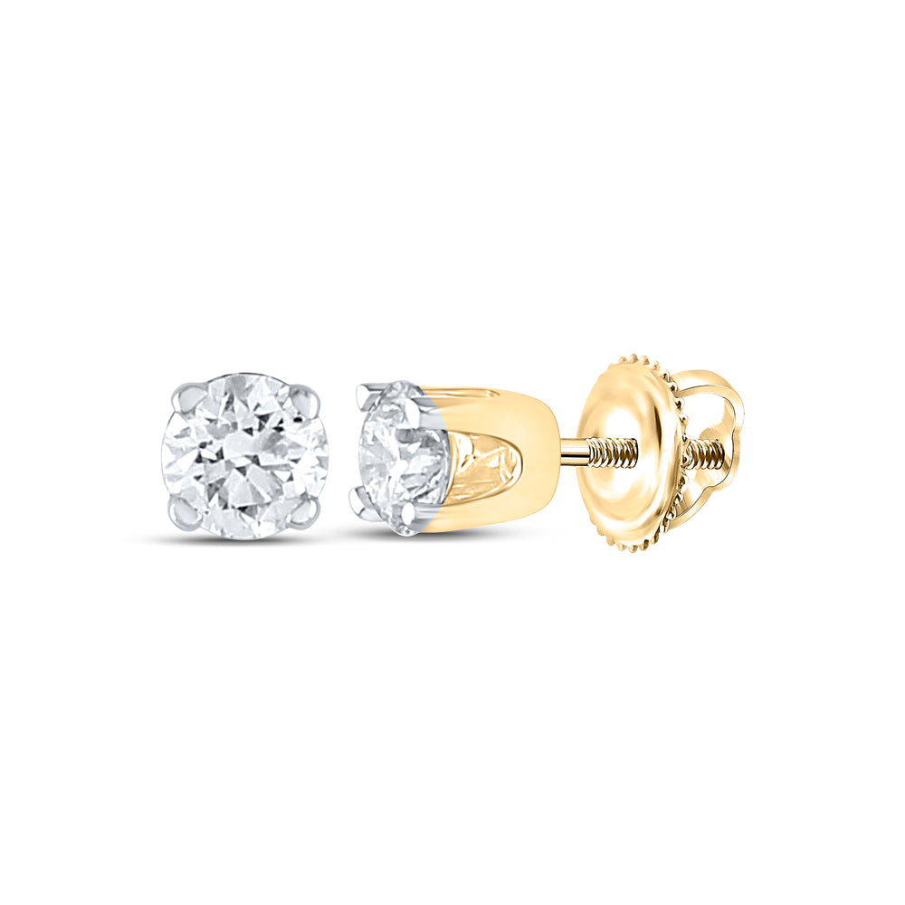 1/5 CT ROUND SUP STUDS CERTIFIED