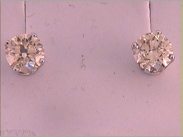 1  RDSTUDS- NATURAL YELLOW SOLITAIRE EARRING