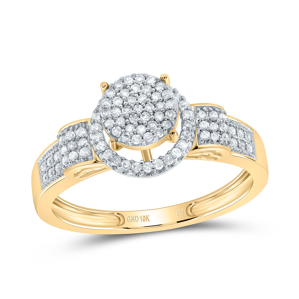 1/4CT-DIA MICRO-PAVE  RING