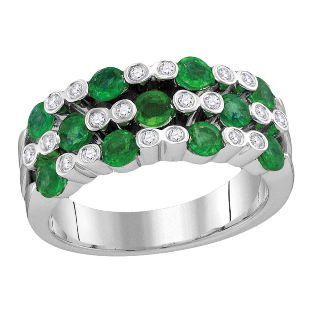 1/8CTW-DIA 1 1/4CT-EME RING