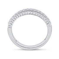 Load image into Gallery viewer, 14kt White Gold Womens Princess Diamond Bridal Wedding Engagement Ring Band Set 1.00 Cttw
